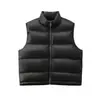 Chaleco de plumón estilo europeo 2026 con cuello alto para hombre y mujer, chaleco cálido engrosado de plumón de pato de alta gama, chaqueta de plumón para invierno
