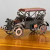 Modelo de Coche Clásico Retro Nostálgico Creativo Adornos de Escritorio Sala de Estar Armario de Vino Armario de TV Manualidades Decorativas Arte de Hierro