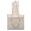 Bolsa de Moda Personalizada Feminina Nova de Verão Grande Capacidade Bolsa de Ombro com Corrente de Pérolas Design de Nicho Bolsa de Axila Alta Qualidade