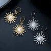 Verão Novo Moda Europeia e Americana Personalidade Simples Nicho Versátil Brincos Liga Metálica Sol Estrela Pingente Brincos Femininos
