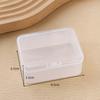 Caja de plástico transparente cuadrada y rectangular para guardar piezas, accesorios, anzuelos, botones, joyas, puntas, taladros, perlas, embalaje y almacenamiento.