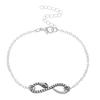 Pulseira de aço titânio preta escura gótica em formato de cobra feminina estilo Ins europeia e americana criativa enrolada pulseira de cobra em 8 pulseira transfronteiriça