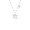 BaObAo Design Original Prata Esterlina Sonho Floco de Neve Colar Feminino Nicho Leve Luxo Alta Qualidade Clavícula Corrente Presente de Natal