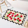 Alfombra de Imitación Cachemir Transfronteriza Temu Alfombrilla Absorbente Antideslizante para Baño Inodoro Alfombrilla Simple Coreana para Puerta de Entrada