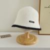 Sombrero de Pescador para Niños 2025 Otoño e Invierno Nuevo Estilo Sombrero Cubo para Niños y Niñas Estilo Coreano Niños de Edad Media Sombrero Cálido de Moda Exportación
