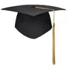 En stock gorro de ceremonia de graduación birrete de Licenciatura sombrero para adulto de 18 años gorro de estudiante universitario birrete de Licenciatura ajustable