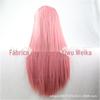Peruca colorida de anime cos Europa e Estados Unidos 80cm de comprimento, cabelo liso, franja, peruca feminina, cobertura total da cabeça, fibra química, alta temperatura, ponto de seda
