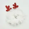 Lazos para el pelo de peluche navideños de venta caliente transfronterizos, diademas, cintas para la cabeza, accesorios para el pelo de astas de ciervo navideño, en stock al por mayor para peinado