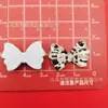 25mm Liso Gelo Colorido Marmorizado Irregular Gravata Borboleta Borboleta DIY Acessórios de Resina Adereços para Headwear Presilha de Cabelo Capa de Celular