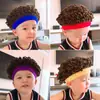 Gorros para Bebé para Otoño e Invierno, Gorros Divertidos con Peluca para Niños, Gorros Afro Hip-Hop Modernos, Gorros de Punto para Bebé de Celebridad de Internet