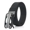 Cinto Masculino de Nylon para Uso Externo de Secagem Rápida com Fivela Automática Cinto Espesso para Calças Juvenil Cinto Casual com Cabeça de Liga
