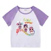 Traje de verano 2023 para niños y niñas, pantalones cortos, camiseta de manga corta, conjunto deportivo informal de dos piezas