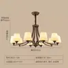 Lustre Retrô Estilo Americano para Sala de Estar, Arte em Ferro, Simples Rústico, Quarto Principal, Sala de Jantar, Iluminação Moderna Simples Zhongshan Atacado