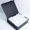 Caixa Personalizada Preta Hot Stamped de Alta Qualidade para Conjunto de Produtos de Skincare, Fabricante de Caixa Estilo Livro com Película Fosca, Foshan Li Shu Zhong Hao Embalagens