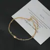 Joyas de Mano Personalizadas Bañadas en Oro Real para Mujer, Pulsera de Amor Estilo Metálico de Diseño Nicho, Pulsera Simple y Versátil al por Mayor