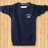 Suéter Espeso con Forro de Lana para Otoño e Invierno para Hombre Cuello Redondo Talla Grande Manga Larga Camiseta Cálida con Base de Lana Ropa para Hombre