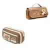 Serie Capibara Lindos y Divertidos Suministros de Estudio para Aliviar el Estrés Recuerdos de Temporada de Graduación Estuche de Peluche para Lápices Bolsa para Lápices