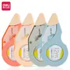 Cinta correctora Deli 8149_5mm*12m (Nuevo) (Mezclado) (Pedazo) Cinta Adhesiva Transparente de Varios Colores Pequeña y Portátil