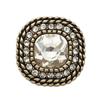 Botón de diamante de alta calidad vintage Botón cuadrado de metal Estilo Chanel Abrigo de tweed Abrigo con botones decorativos Suéter para mujer