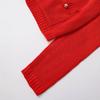 Exportación Transfronteriza Ropa de Mujer Otoño 2025 Estilo Europeo y Americano Cuello Redondo Manga Larga Un Botón Color Puro Chaqueta de Punto para Mujer G89003