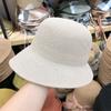Novo Chapéu de Palha Tecido de Algodão e Linho Respirável com Aba Frontal Mais Longa e Traseira Mais Curta, Versátil para o Verão, Chapéu de Sol Artístico, Estilo Ol Fashion