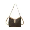 Bolsa Feminina de Venda Quente Outono 2026 Transfronteiriça: Bolsa de Ombro Transversal Grande Capacidade com Estampa Vintage, Bolsa de Braço