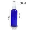Frasco Plástico Pet Vazio Gemstone Blue 30 ml 50ML Água Leite Orvalho Puro Emulsão Cosmética Frasco Spray Dividido