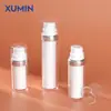 Botella de Vacío Xumin Cosmetics 15ml Botella Dispensadora de Crema para Ojos Presionar 30/50ml Botella con Bomba Hidráulica para Loción Esencial