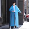 Impermeable Desechable para Obra de Construcción Engrosado Impermeable Ingeniería Unisex para Adultos Ropa de Abrigo Portátil Eva Largo Impermeable
