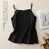 289 # Camisola de algodón y lino para mujer, prenda exterior de verano holgada talla grande, capa interior de lino, top ligero sin mangas