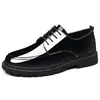2025 Nuevos Zapatos de Hombre Espejo Transfronterizos Casual de Negocios Zapatos de Cuero Británicos Mocasines para Hombre Zapatos Invisibles para Aumentar la Altura