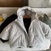 Jaqueta de Inverno com Capuz de Lã Espessa Versátil Quente Casual Estilo Coreano para Meninos e Meninas