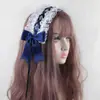 Diadema de Encaje Blanco Estilo Lolita Soft Girl Japonés Diadema Estilo Hada Todo Fósforo Pequeños Accesorios para el Cabello Lolita Soft Girl KC