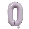 Globos de Papel de Aluminio de 16 pulgadas Color Morado Macarrón Morado Claro Letras A-Z Números 0-9 Decoración para Fiesta de Cumpleaños Globos Banner
