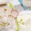 Nuevo Reloj Pulsera de Lujo para Mujer con Perlas, Pulsera Ajustable, Reloj de Cuarzo Exquisito de Nicho, Suministro Directo de Fábrica