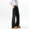 Pantalones de campana extendida para hombres altos, primavera y verano, pierna recta, pantalones cimitarra, talla grande, ambiente americano, pantalones casuales