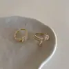 Anillo de Apertura Elegante de Lujo Ligero de Gama Alta con Nudo de Perla y Circonita Diseño Retro de Nicho Anillo de Personalidad Simple