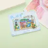 Ímãs de Geladeira em Estoque Bilhete Metálico de Cidade Adesivos Magnéticos de Ingressos Souvenirs de Atrações Turísticas Marco Cultural e Criativo Ímãs de Geladeira Especiais