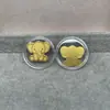 Shenzhen Shuibei Mismo Estilo Oro Puro 999 Tesoro de la Fortuna Aleación Gato de la Suerte Adhesivo Dorado para Teléfono Móvil para Atraer Riqueza Tienda de Oro