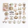 Stickers Adhesivos Transfronterizos Mo en Caja Té Dulce de la Tarde Ins Material DIY para Manualidades Sellado Stickers Decorativos 46 Piezas