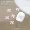 Celebridad de Internet Verano Nuevo Accesorios para Uñas con Forma de Lazo de Hielo Mini tamaño pequeño Lazo de Cinta Lazo de Corbata Decoración de Diamante para Uñas de Resina