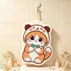 Toalla de Mano de Gato Linda, Adorable Vellón de Coral, Colgable, Engrosada, Absorbente, Secado Rápido, Paño de Cocina, Toalla de Mano para Baño