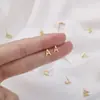 Brincos Femininos Simples Transfronteiriços com Letra Inicial 26 Letras A-Z Brincos Pendentes Aço Inoxidável Brincos Atacado