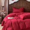 Juego de Cuatro Piezas de Boda de Alta Calidad Clase A Nuevo Estilo 2026 Funda Nórdica Jacquard con Personajes Dote de la Novia Habitación de Bodas Colcha para Cama de 1.8m 4