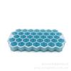 Caja de Hielo Congelado Bandeja de Hielo tipo Panal con Tapa, Molde de Bandeja de Hielo de Silicona Fácil de Sacar, Caja de Hielo Lista para Usar