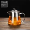 Bule de Vidro com Alça Lateral para Infusão de Chá Doméstico Espessado Resistente a Altas Temperaturas Bule Chaleira Bule para Ferver conjunto Conjunto de Chá Artesanal