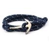 AliExpress Venda Quente Estilo Coreano Moda Distintivo Vintage Tipo Âncora Versátil Pulseira Multicamadas Tecida à Mão Joia para Mulheres