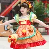 Vestido Lolita para Niñas Verano Nuevo Dopamina Hamburguesa Papas Fritas Vestido de Cumpleaños para Bebé Vestido de Princesa