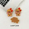 Parche de Pegamento Suave de PVC Papá Noel Reno Hombre de Jengibre DIY Funda para Teléfono Móvil Cuerda para el Cabello Taza de Agua Refrigerador Pegatina Material