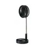 Ventilador Telescópico Plegable Multifuncional Transfronterizo Carga USB Exterior Silencioso Portátil de Pie Mini Ventilador de Escritorio